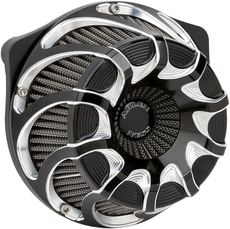 Arlen Ness - Drift Air Cleaner - Black - XL - Inverted Series Air Cleaner Kit  Drift - 18-985