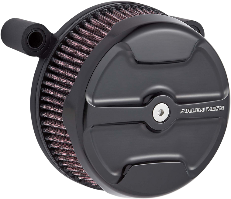 Arlen Ness - Knuckle Sucker Air Cleaner - Black - Big Sucker Stage I Air Filter Kit with Standard Filter  Knuckle - 18-750