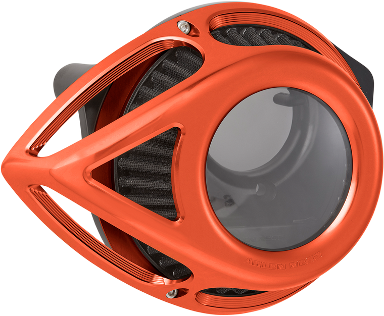 Arlen Ness - Tear Sucker Air Cleaner - Orange - Clear Tear Air Cleaner - 600-001