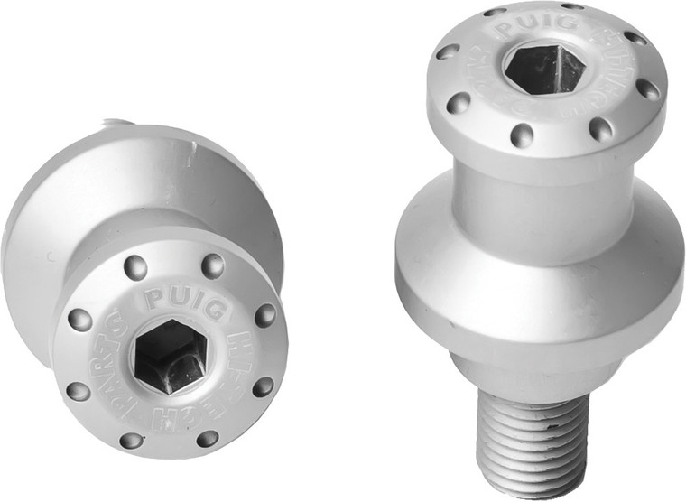 Puig - Swingarm Spools Hi-tech 10mm Silver 2/pk - 5924P