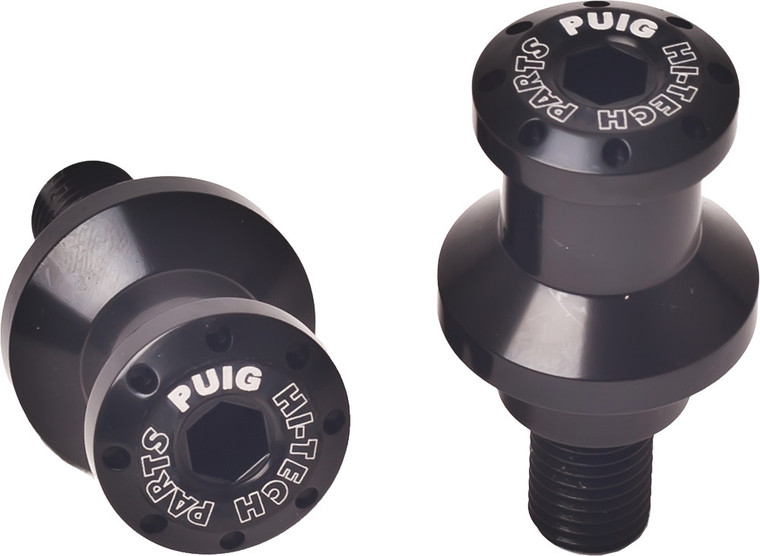 Puig - Swingarm Spools Hi-tech 10mm Black 2/pk - 5924N