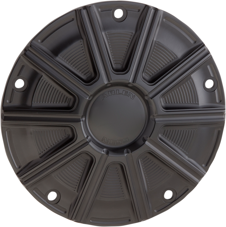 Arlen Ness - Derby Cover - Black - 10-Gauge Derby Cover - 700-016