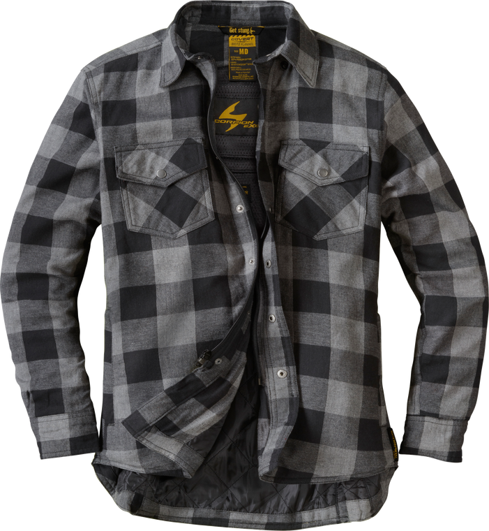 Scorpion Exo - Covert Womens Flannel Black/grey Sm - 52201-3