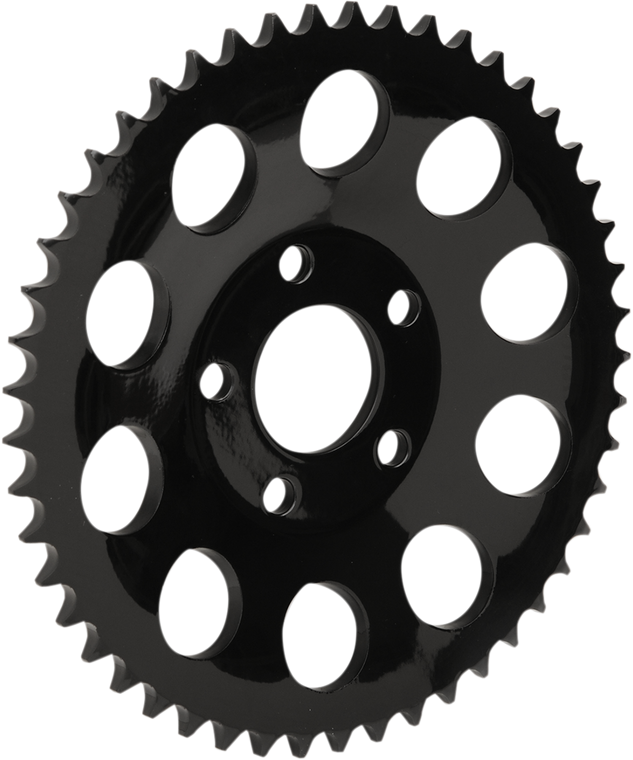 Drag Specialties - Rear Wheel Sprocket - 49-Tooth - Black - Rear Wheel Sprocket - 19432EB