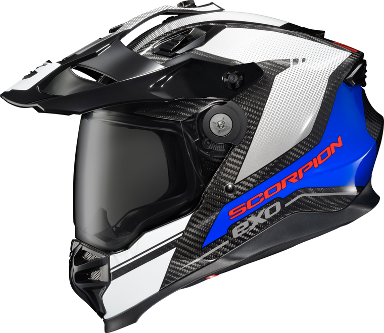 Scorpion Exo - Xt9000 Carbon Full-face Helmet Trailhead White 2x - XT9-1057