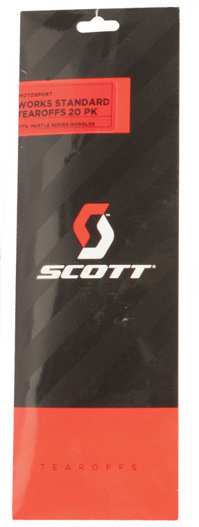 Scott - Hustle Goggle Works Standard Tearoffs 20/pk - 219708-223