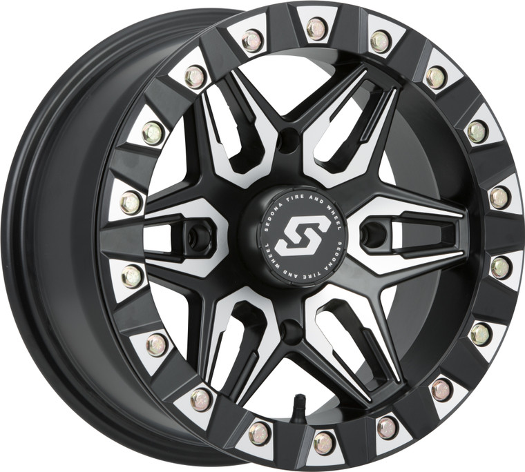 Sedona - Split 6 Bdlk Wheel 14x7 4/156 4+3 (+5mm) Blk/machined - A72M-47056-43S