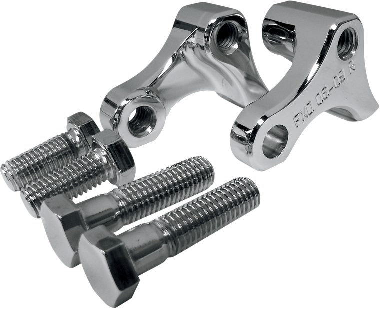 La Choppers - Rear Lowering Kit - Chrome - Lowers 1" - '06-'17 FXD - Rear Lowering Kit - LA-7590-02