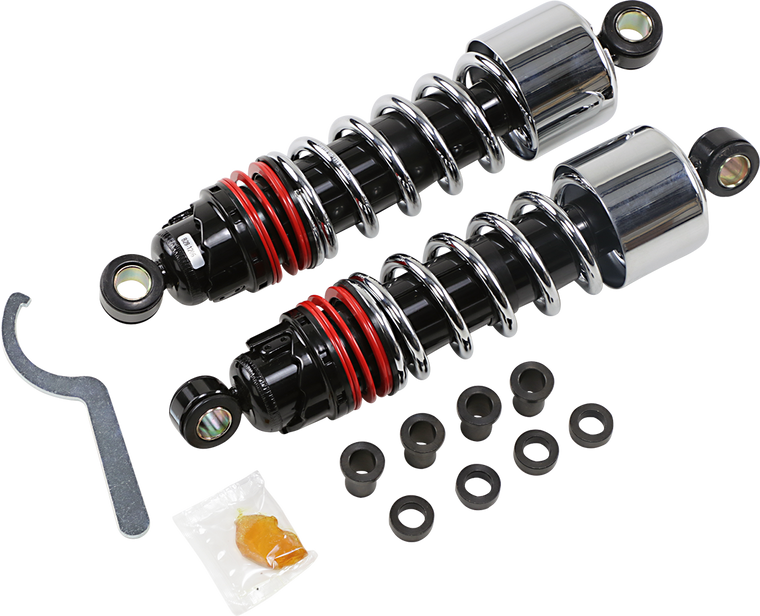 Burly Brand - Slammer Plus Shocks - Chrome - XL - Slammer Plus Shocks - B28-1206