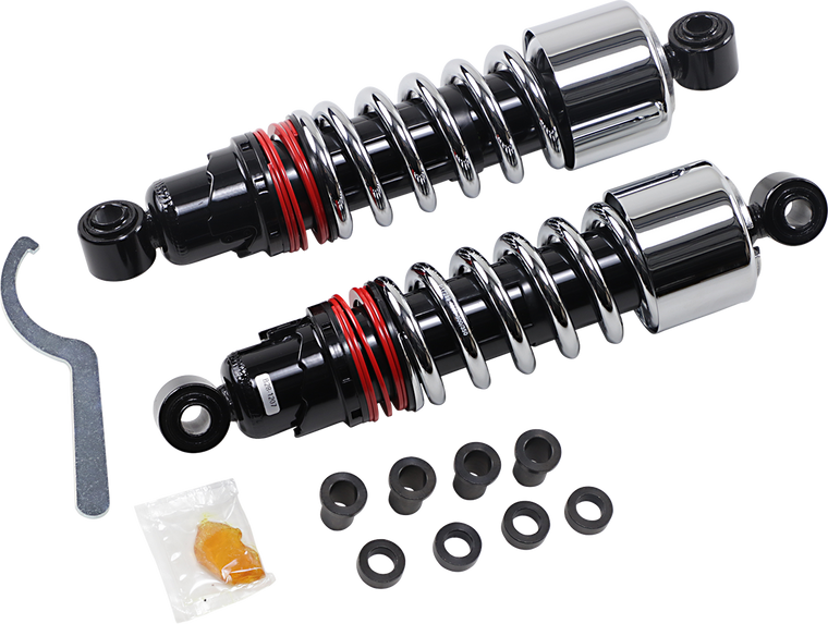 Burly Brand - Slammer Plus Shocks - Chrome - FXD - Slammer Plus Shocks - B28-1207