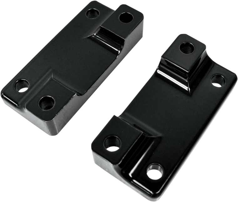 Drag Specialties - Fender-To-Fork Adapters - Gloss Black - Fender-To-Fork Adapter - 1410-0064