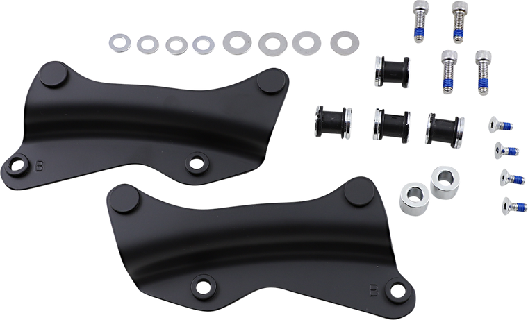 Drag Specialties - Backrest Docking Kit - Black - Quick Detach Tour Box Mount - C77-0104MB