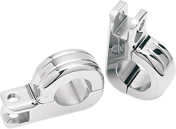 Drag Specialties - Highway Foot Clamp - 1-1/4" - Two-Piece Footpeg Clamps - 362124