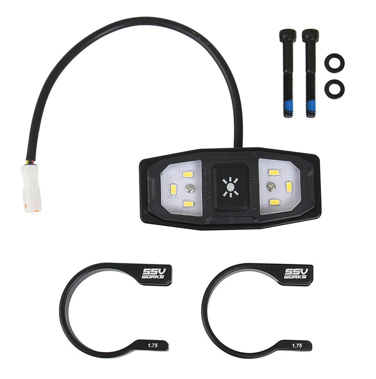 Ssv Works - Led Dome Light W/cage Clamps Ring Style 1.50" - UDLM-150