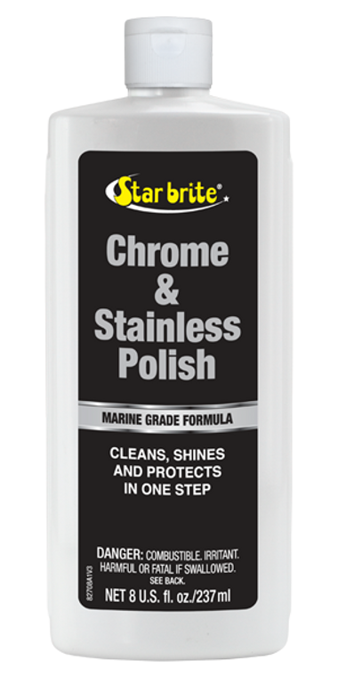 Star Brite - Chrome & Stainless Polish 8 Oz 12/case - 82708 Star Brite - Chrome & Stainless Polish 8 Oz 12/case - 82708