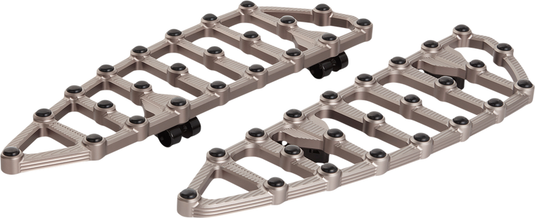 Arlen Ness - MX Driver Floorboards - Titanium - MX Billet Floorboards - 410-013