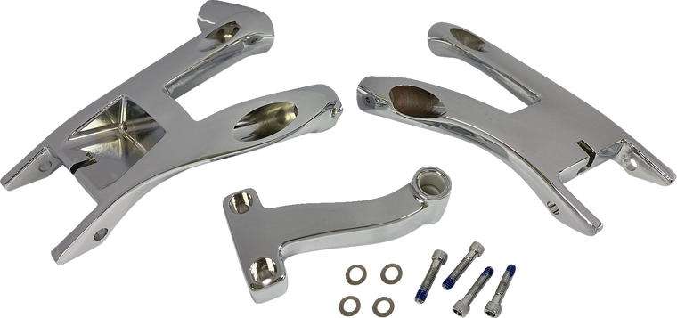 Drag Specialties - Rider Floorboard Mount - Chrome - Rider Floorboard Mount - P17-0436C