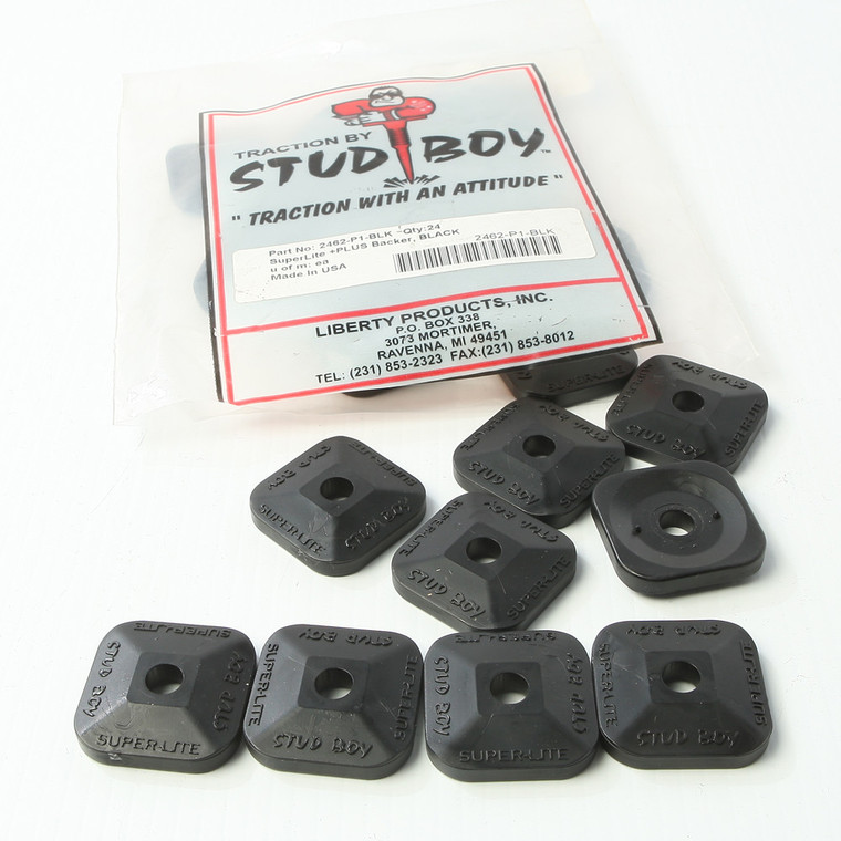 Stud Boy - Super-lite Plus Backers Black 24/pk - 2462-P1-BLK