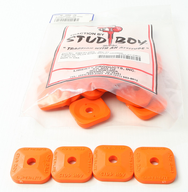 Stud Boy - Super-lite Plus Backers Orange 24/pk - 2462-P1-ORG