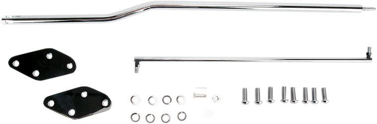 Drag Specialties - Forward Control Extension - FXD - +2 - Chrome - Forward Control Kit for Dyna Glides - 56270