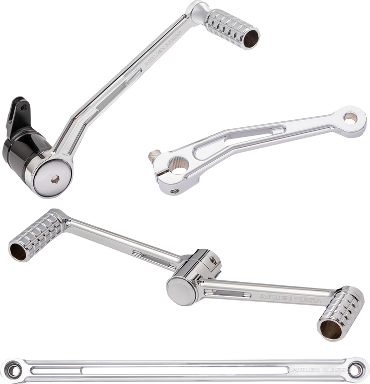 Arlen Ness - SpeedLiner Foot Control Kit w/ Heel/Toe Shifter - Chrome - SpeedLiner Foot Control Kit - 420-102