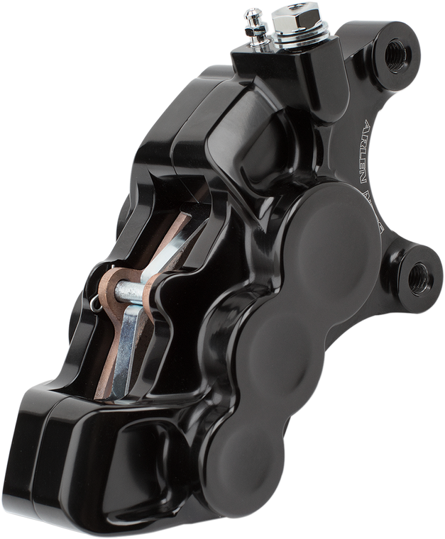 Arlen Ness - 4-Piston Caliper - Left - 11.8" - Black - Ness Tech Four-Piston Caliper - 02-221