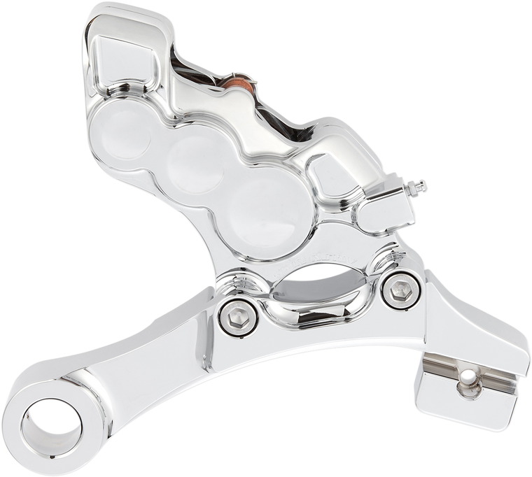 Arlen Ness - 6-Piston Caliper - Rear - Chrome - 11.8" - Ness Tech Six-Piston Differential Bore Caliper - 02-322 Arlen Ness - 6-Piston Caliper - Rear - Chrome - 11.8" - Ness Tech Six-Piston Differential Bore Caliper - 02-322