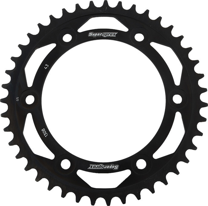 Supersprox - Rear Sprocket Steel 43t-520 Blk Hon - RFE-1308-43-BLK