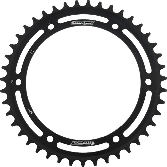 Supersprox - Rear Sprocket Steel 43t-530 Blk Tri - RFE-2011-43-BLK