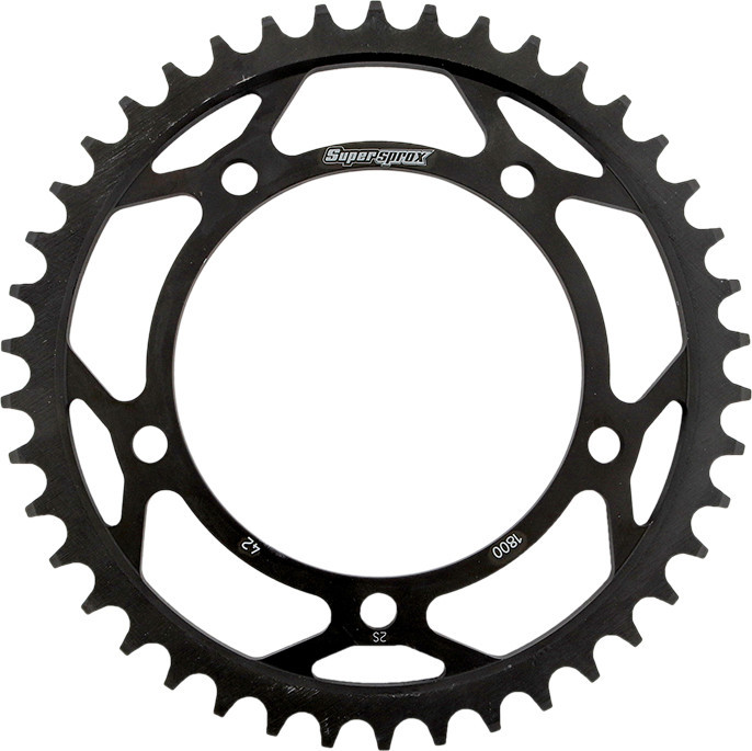 Supersprox - Rear Sprocket Steel 42t-530 Blk Suz - RFE-1800-42-BLK