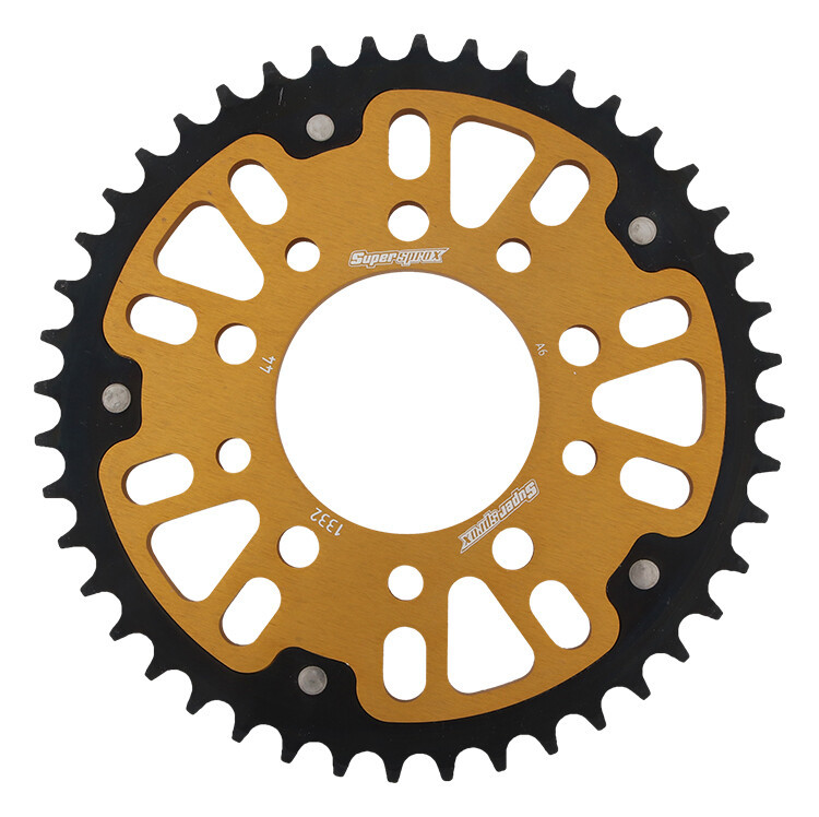 Supersprox - Rear Stealth Sprocket Alu/stl 44t-525 Gld Hon - RST-1332-44-GLD