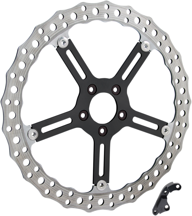 Arlen Ness - Jagged Brake Rotor - 15" - Right - Hub-Mount - Big Brake Jagged Floating Rotor Kit - 02-995