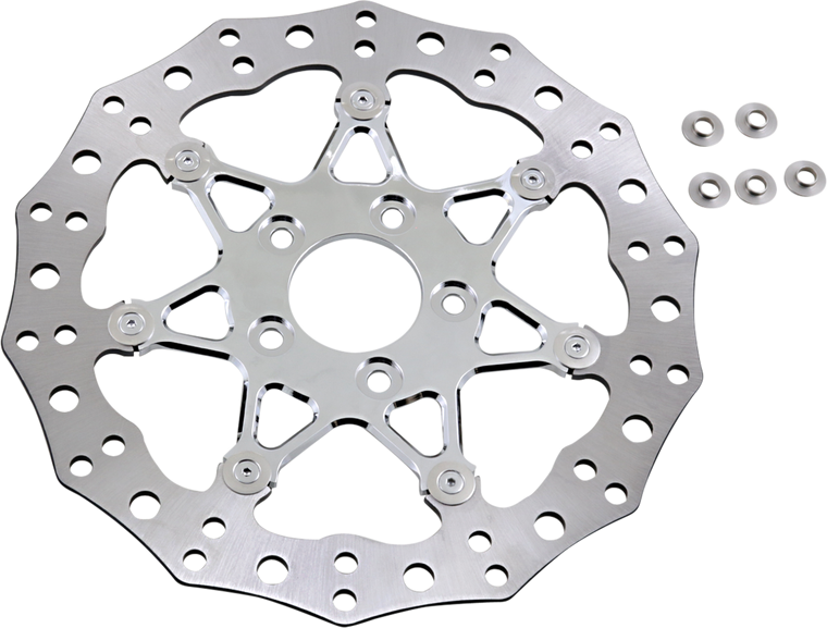 Arlen Ness - Front Rotor - Procross - 11.8" - Chrome - Two-Piece Floating Brake Rotor - 33-10102-202