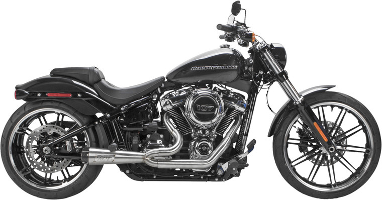 Tbr - Comp S 2in1 Exhaust Softail Brushed W/carbon End Cap - 005-4960199