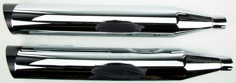 Tbr - Comp S Slip-on Touring Tc Chrome W/black Slash End Cap - 005-4380499D-S Tbr - Comp S Slip-on Touring Tc Chrome W/black Slash End Cap - 005-4380499D-S