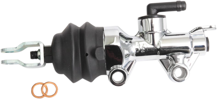 Drag Specialties - Master Cylinder - Rear - Chrome - Rear Brake Master Cylinder - B17-0651