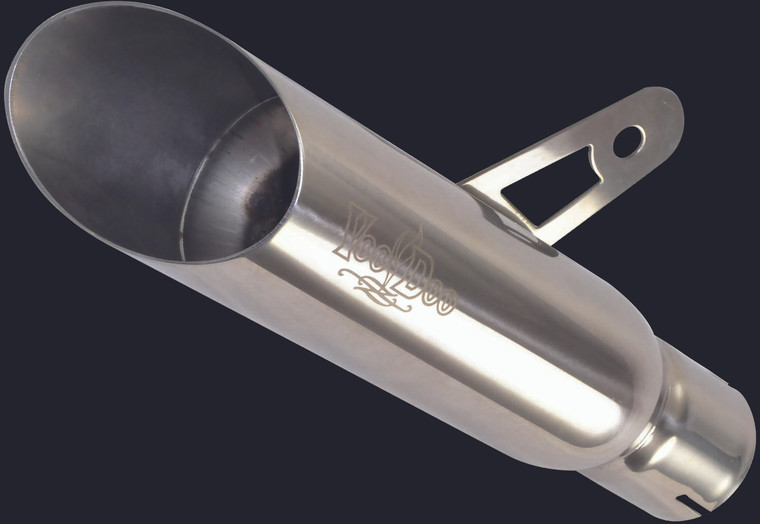 Voodoo - Shorty Exhaust Single Muffler Polished - VER1L5P