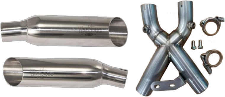 Voodoo - Shorty Dual Muffler Polished Busa - VEBUSAM2CDP