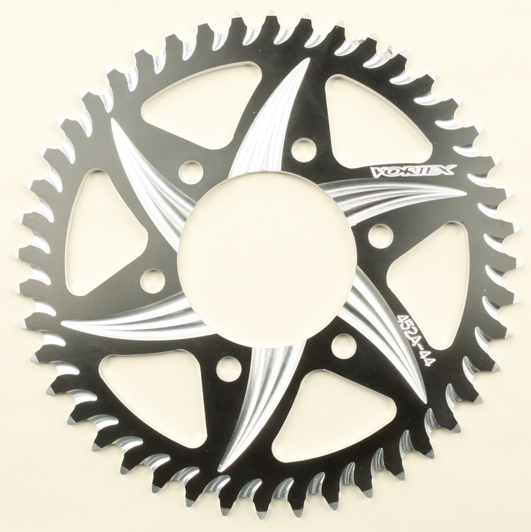 Vortex - Rear Cat5 Sprocket Aluminum 44t-520 Blk Kaw - 452AZK-44