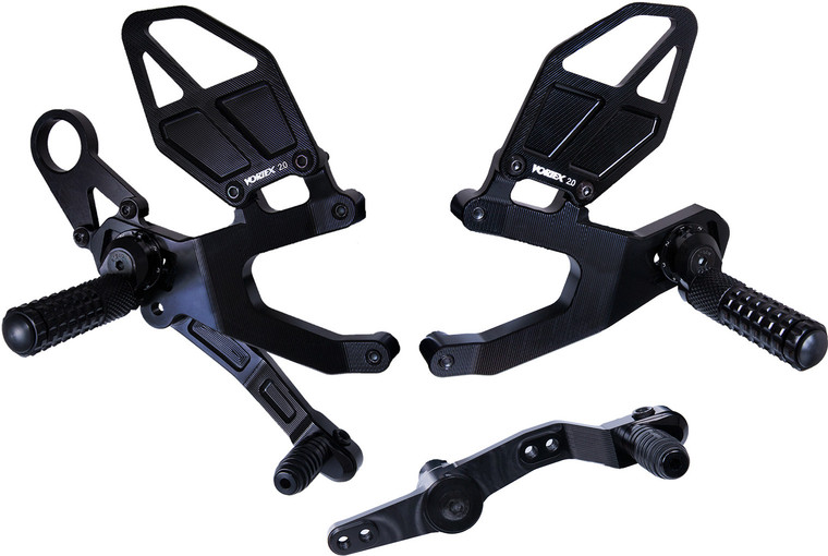 Vortex - Rear Set Complete Blk Bmw - RS184K Vortex - Rear Set Complete Blk Bmw - RS184K