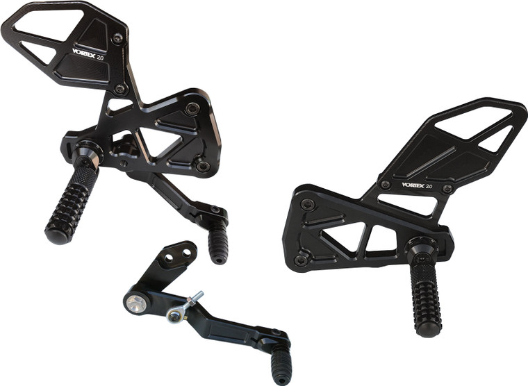 Vortex - Rear Set Complete Blk Suz - RS591K