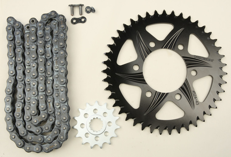 Vortex - Sprocket/chain Kit Stl/alu 15/43t Blk Sx3 520-112l Blk - CK4212