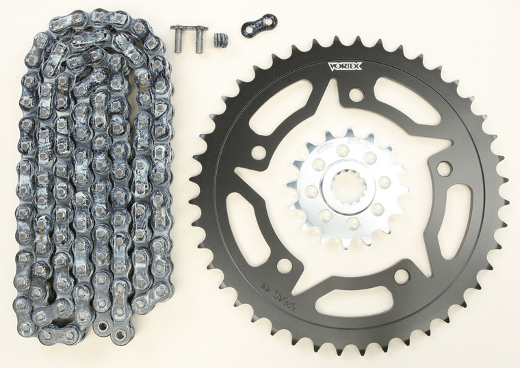 Vortex - Sprocket/chain Kit Stl/stl 16/44t Sil Rx3 520-110l Blk - CK6307
