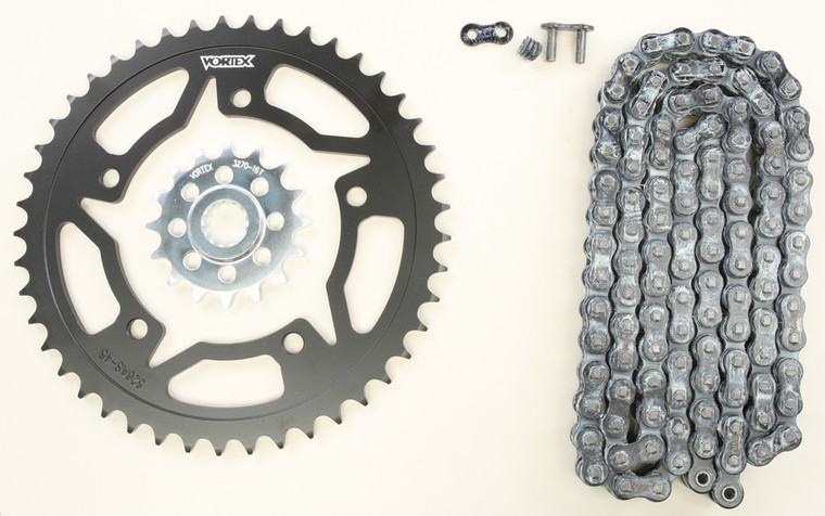 Vortex - Sprocket/chain Kit Stl/stl 16/45t Sil Rx3 520-110l Blk - CK6308