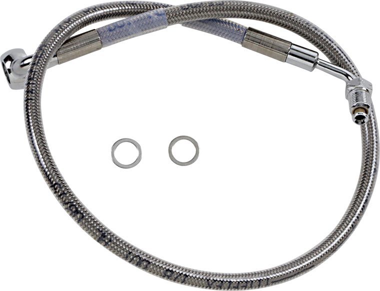 Drag Specialties - Brake Line - +2" - Stainless Steel - '18-'21 Softail - Extended Length Stainless Steel Brake Line - 618601-2
