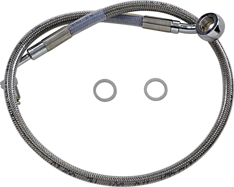 Drag Specialties - Brake Line - +2" - Stainless Steel - '18-'22 Softail - Extended Length Stainless Steel Brake Line - 618631-2