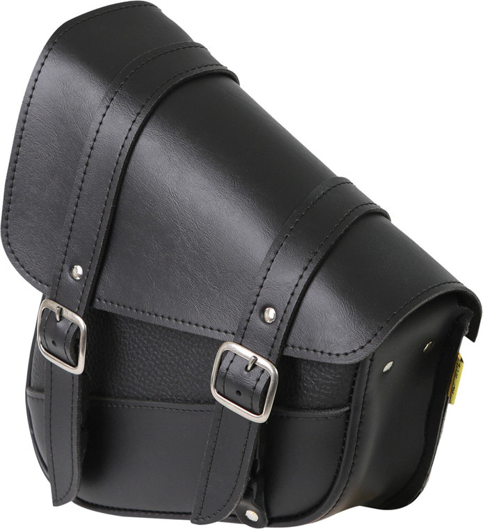 Willie & Max - Syn Leather Swingarm Bag 10.5"x11.5"x4.5" Black - 59776-00