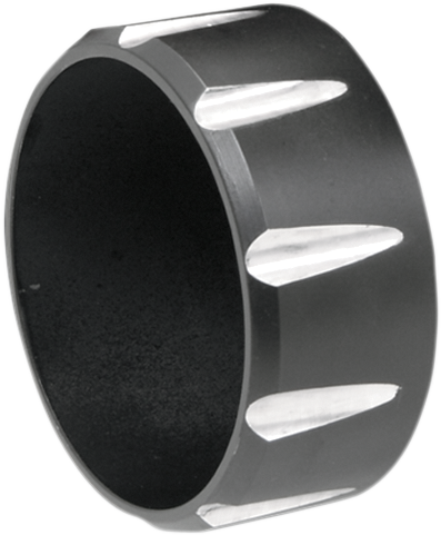 Bassani Xhaust - 3" Endcap - Black - Fluted - End Cap for 3" Firepower Series Slip-On Muffler - BE30T