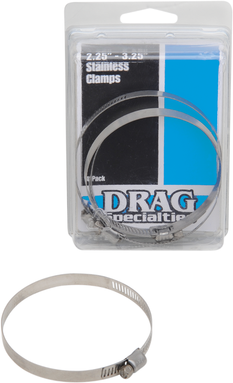 Drag Specialties - Clamps - Stainless Steel - 2.25"-3.25" - Worm Clamp - 114-6244