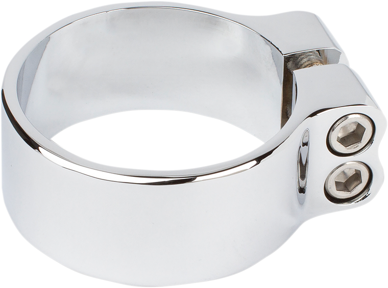 Arlen Ness - Chrome Exhaust Clamp - 2.5" - Super Clamp for Slip-On Muffler - 05-943